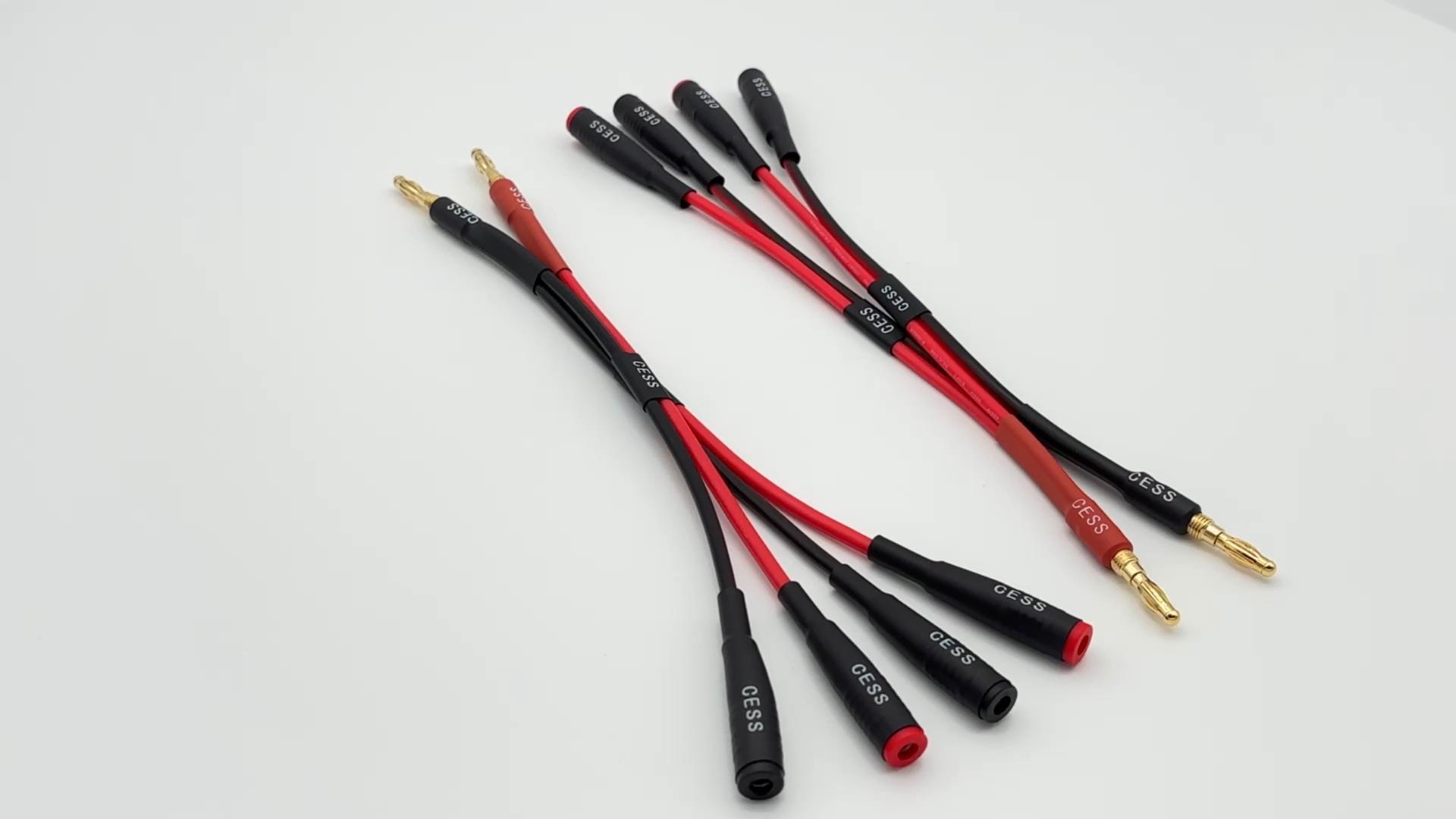 Amazon.com: CNCESS CESS-057x2 Dual Banana Plugs Splitter, 2 Male
